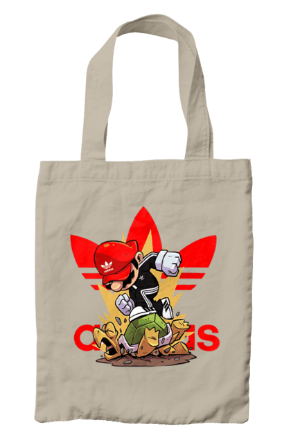 Bag with prints Adidas Mario. Adidas, character, game, mario, mario bros, nintendo, super mario bros. 2070702