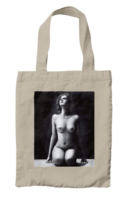 Сумка з принтом "Краса тіла". Вигини жіночого тіла, грація тіла, груди, жіноче тіло, жіночі груди, краса тіла. 2070702