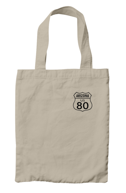 Сумка з принтом "Route 80". Байк, байкер, байкер клуб, брат, брати, брутал, гарячий асфальт, гарячий кінь, гарячий стрижень, дорога 50, дорога 66, дорога 80, дороги америки, дороги україни, жага швидкості, клуб байкерів, мотоцикл, мотоцикліст, справжній чоловік, чувак, швидкість. 2070702