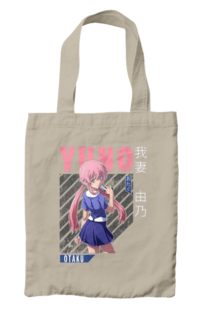 Bag with prints Future Diary Yuno Gasai. Anime, future diary, manga, survival game, yandere, yuno gasai. 2070702