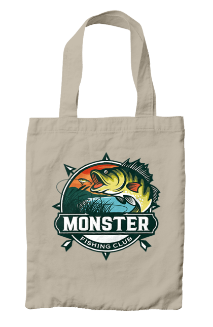 Сумка з принтом "Рибальський клуб". Відпочинок, рибак, рибальський клуб, хоббі. 2070702