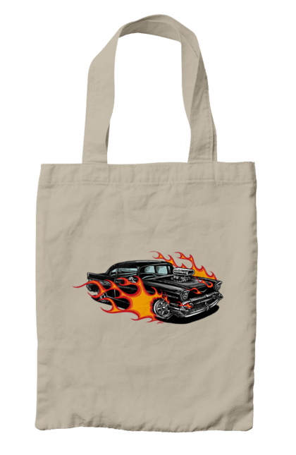 Сумка з принтом "Машина Вогонь". Автомобіль, вогонь, машина. 2070702