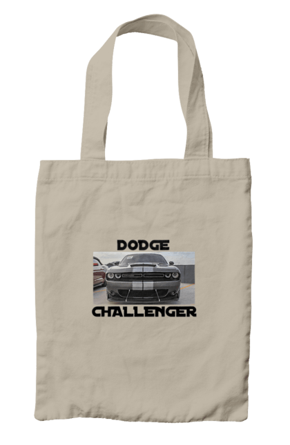 Сумка з принтом "Додж челенджер". Автомобіль, американська легенда, додж челенджер, культове авто, масл кар, потужний автомобіль. 2070702