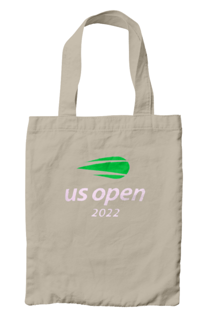 Сумка з принтом "Тенісний турнір US Open 2022". Великий теніс, відкритий чемпіонат, гравці, м`яч, нью йорк, призовий фонд, ракетка, турнірна сітка, хард, чемпіонат америки. 2070702
