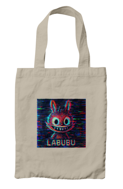 Сумка з принтом "Лабубу". Crt, rgb, глітч, кіберпанк, лабубу, пікселі, ретро, спотворення, цифрове мистецтво, шум. 2070702
