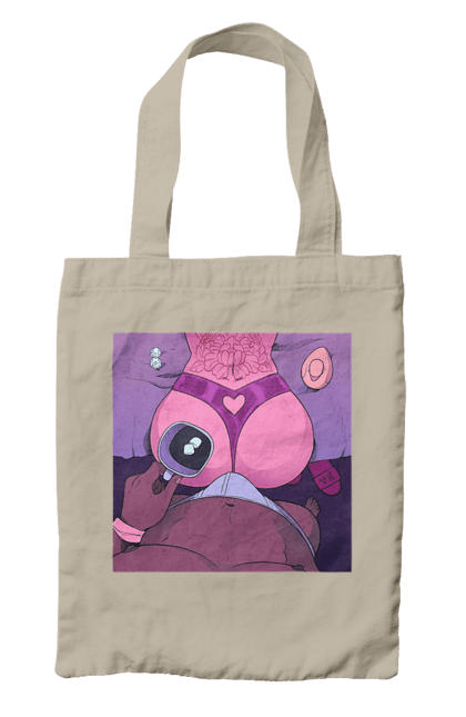 Сумка з принтом "Ранкова Кава З Жопкою". Гола, жопа, кава, труси. 2070702