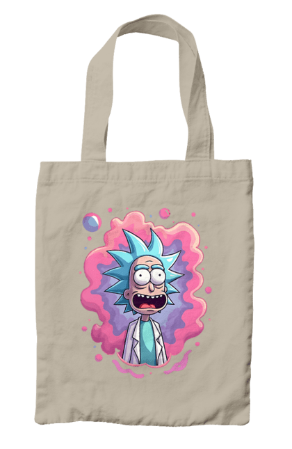 Сумка з принтом "Рік та Морті". Rick and morty, мультфільм, наукова фантастика, пригоди, рік, рік і морті, трагікомедія, чорний гумор. 2070702