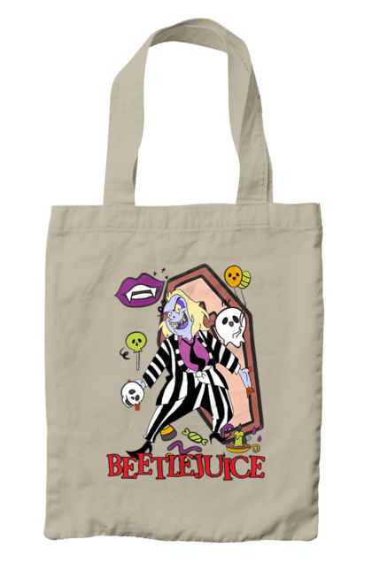 Сумка з принтом "Бітлджюс". Beetlejuice, ghost, tim burton, warner bros, бітлджюс, жах, комедія, привид, тім бертон, фільм. 2070702