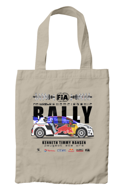 Bag with prints Red Bull Rally. Auto, automobile, car, race, rally, rally, red bull, redbull, sport. 2070702