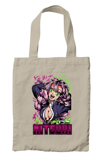 Bag with prints Demon Slayer Mitsuri. Anime, demon slayer, giyu tomioka, manga, mitsuri, mitsuri kanroji, serial. 2070702