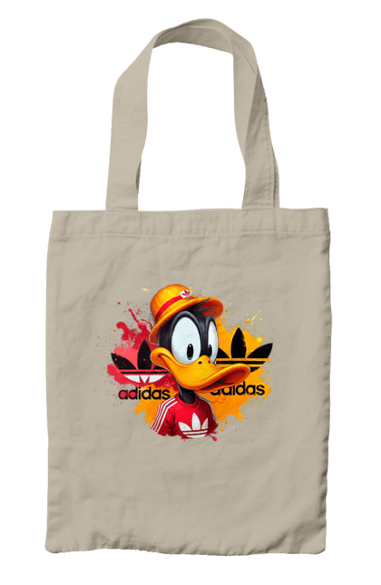 Сумка з принтом "Даффі Дак Adidas". Adidas, daffy duck, looney tunes, merrie melodies, warner brothers, даффі дак, качка, мультфільм. 2070702