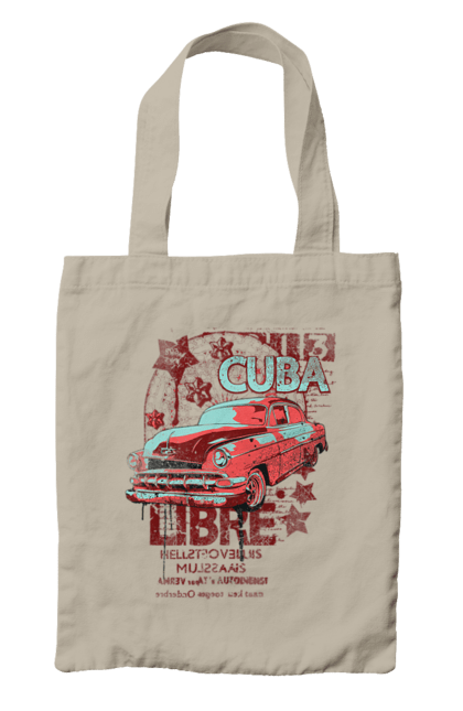 Сумка з принтом "Куба, Машина". Куба, машина, ретро. 2070702