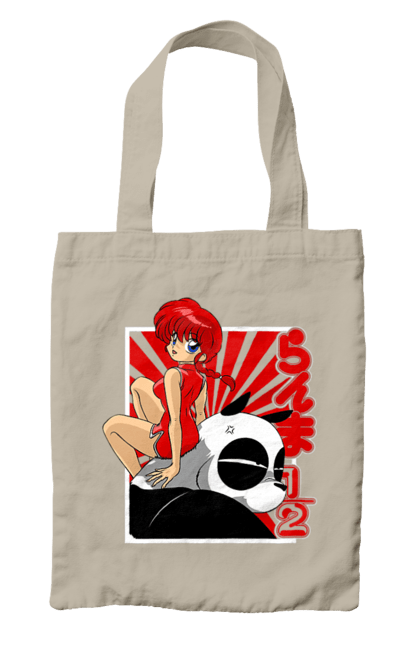 Bag with prints Ranma 1/2. Action movie, anime, comedy, manga, mystic, ranma, romance, shampoo. 2070702