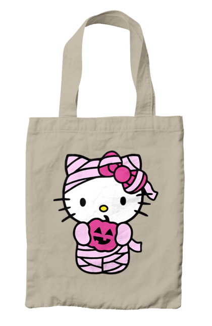 Сумка з принтом "Хелло Кітті Хелловін". Halloween, hello kitty, mummy, бренд, кіт, кошеня, мумія, персонаж, хелло кітті, хелловін. 2070702