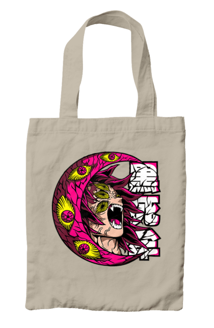 Bag with prints Demon Slayer Kokushibo. Anime, demon slayer, eternal paradise faith, kimetsu no yaiba, kokushibo, manga, twelve kizuki, upper rank six. 2070702