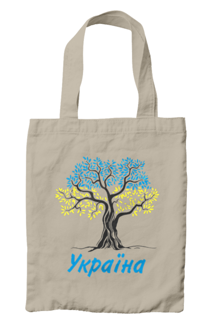 Сумка з принтом "Синьо жовте дерево Україна". Дерево україна, символ україни, синьо жовте дерево, україна, українська символіка. 2070702