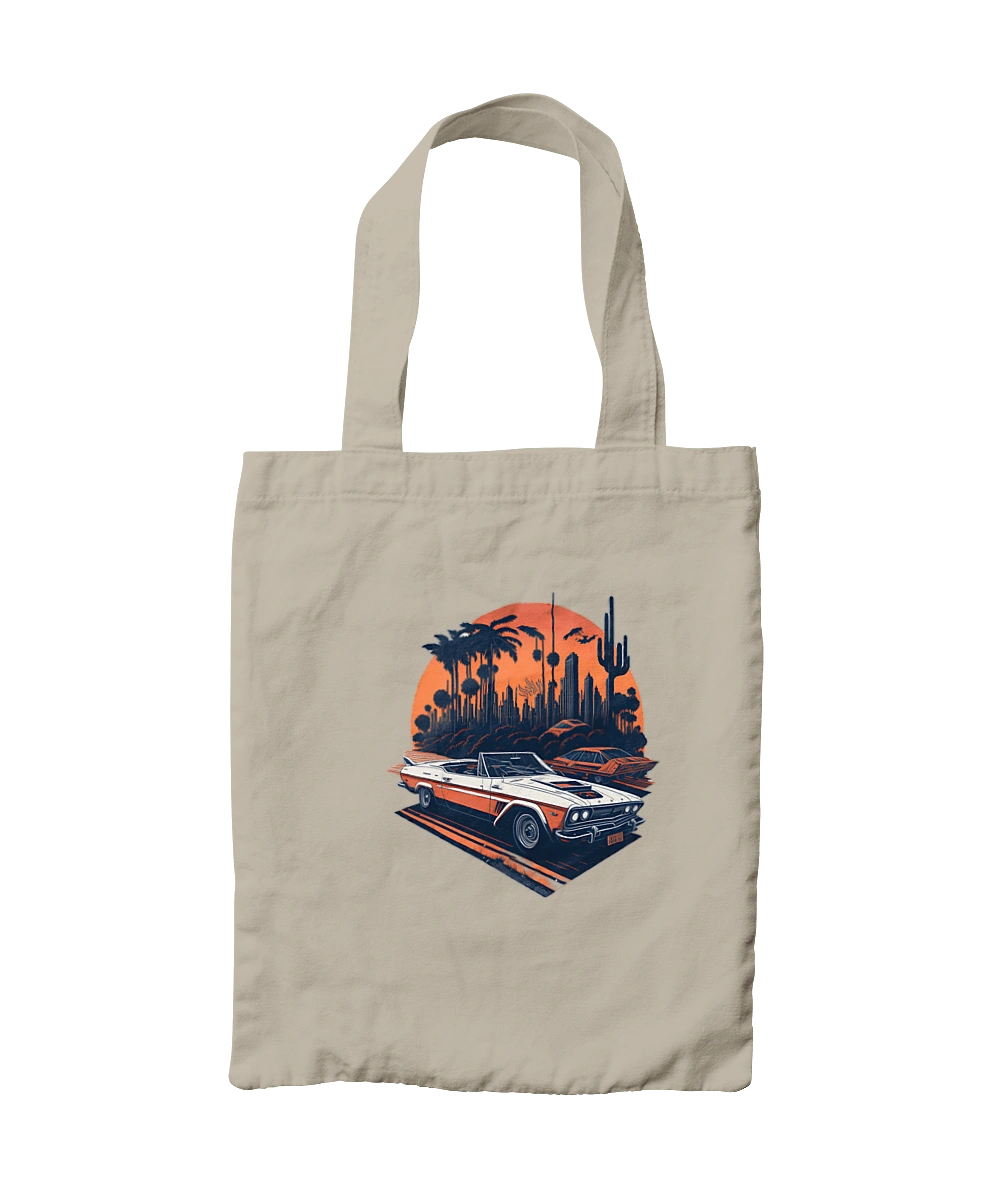 Beautiful car at sunset