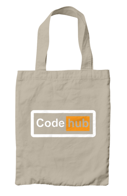 Сумка з принтом "Код хаб". Айті, айтішник, для айтішника, для програміста, код хаб, подарунок айтішнику, подарунок програмісту, програміст, розробник. 2070702