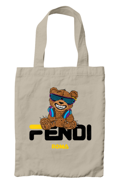 Сумка з принтом "Fendi". Fendi, бренд, будинок моди, ведмедик, італія, люкс, мода, одяг, сумка, фенді. 2070702