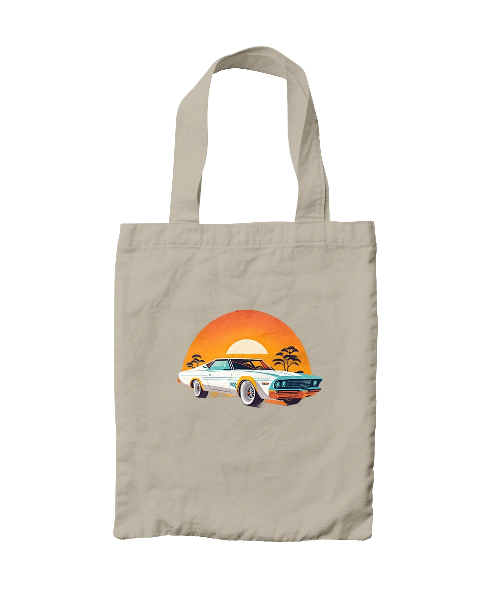 Beautiful car at sunset