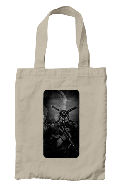 Сумка з принтом "Слава зсу". Гвинтівка, зброя, літак, перемога, солдат, україна. 2070702