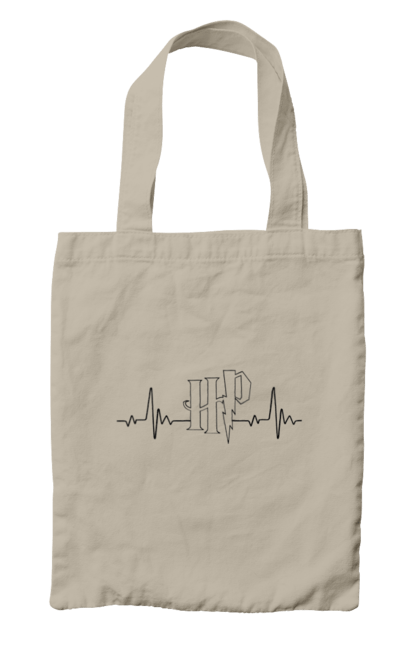 Bag with prints Harry Potter. Book, deathly hallows, faculties, harry potter, hogwarts, movie. 2070702