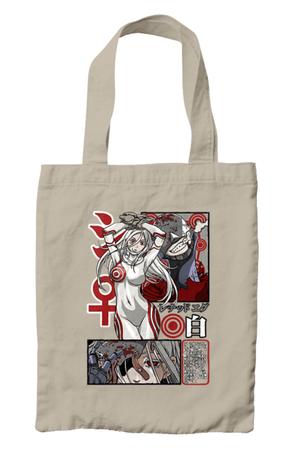 Сумка з принтом "Deadman Wonderland Сіро". Deadman wonderland, shiro, аніме, в`язниця, карнавал мертвечини, країна чудес смертників, манга, сиро, сіро, шіро. 2070702