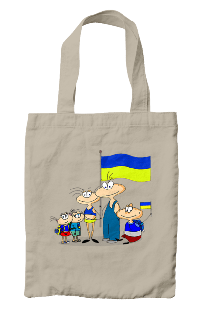 Сумка з принтом "Україна давай". Масяня, нас багато, разом, україна. ART принт на футболках