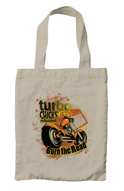 Сумка з принтом "Мопед Турбо". Їзда, мопед, швидкість. 2070702