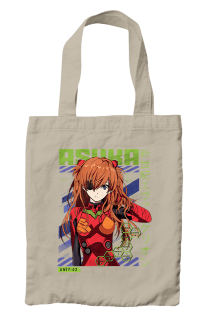 Bag with prints Evangelion Asuka. Anime, asuka, asuka langley sorry, eva 02, evangelion, eve, kaoru, manga, ray, shinji. 2070702