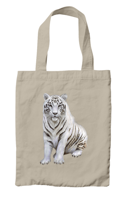 Сумка з принтом "Тигр". Білий, тварини, тигр. CustomPrint.market