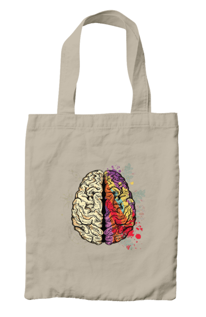 Сумка з принтом "Творчість та логіка". Бінарний, біткоїн, біткойн, валюта, гроші, крипто, наука, програміст, программист, творчество, техно, хакер, художник, цветной. 2070702