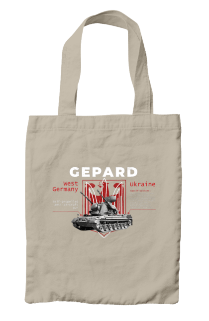 Сумка з принтом "Gepard". F16, gepard, nasams, stinger, zuzana, гаубиця, два герби, залужний, сюзанна. 2070702