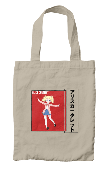 Bag with prints Kiniro Mosaic Alice Cartelet. Alice, alice cartelet, anime, gold mosaic, kiniro mosaic, kinmoza, manga. 2070702