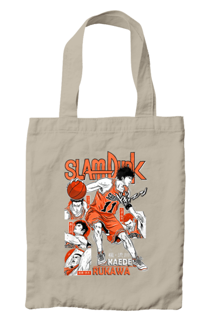 Сумка с принтом Слэм данк Каэдэ Рукава. Kaede rukawa, slam dunk, аниме, баскетбол, каэдэ рукава, манга, сёнен, слэм-данк, спокон, спортивное аниме. 2070702