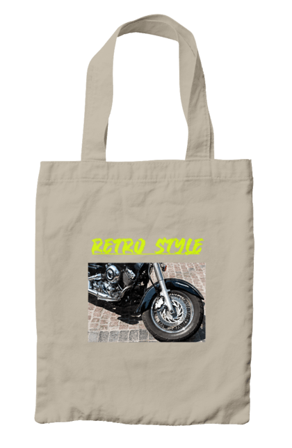 Сумка з принтом "Мото2". Байк, дорога, мотоцикл, ретро, стиль, швидкість. 2070702