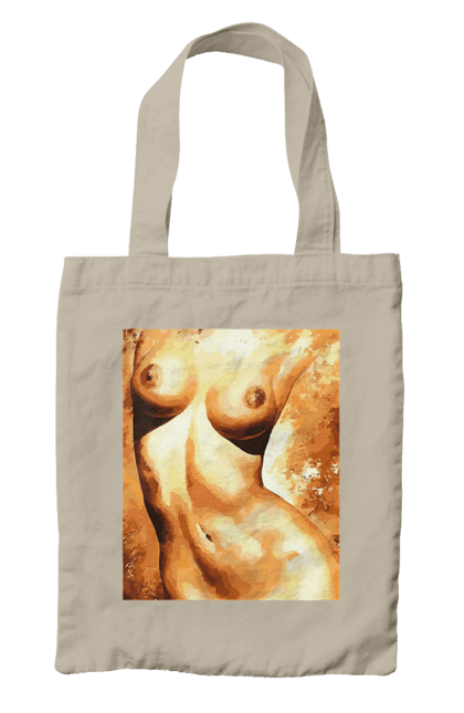 Сумка з принтом "Краса тіла". Вигини жіночого тіла, грація тіла, груди, жіноче тіло, жіночі груди, краса тіла. 2070702