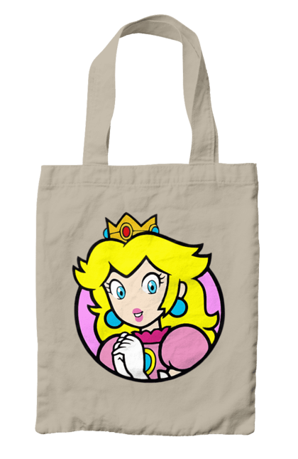 Bag with prints Mario Bros. Princess Peach. Character, game, mario, mario bros, nintendo, princess peach, super mario bros. 2070702