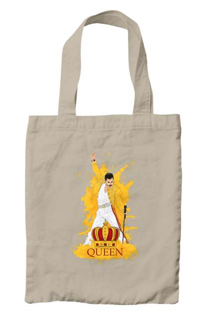 Bag with prints Freddie Mercury. Freddie mercury, lettering, music, queen, rock, rock band. 2070702