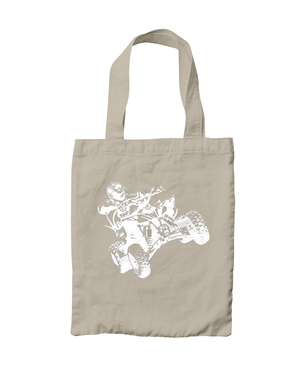 Людина На Квадроциклі Білий