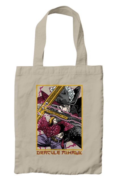 Bag with prints One Piece Dracule Mihawk. Anime, dracule mihawk, manga, mihawk, one piece, straw hat pirates. 2070702