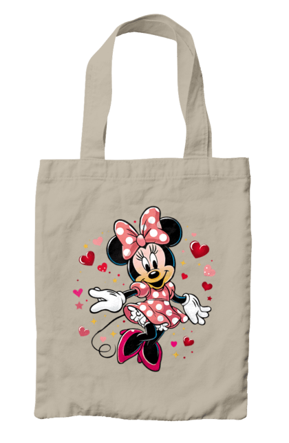 Сумка з принтом "Мінні Маус". Mickey mouse, minnie mouse, дісней, для дівчат, міккі, міккі маус, мінні маус, мультфільм. 2070702