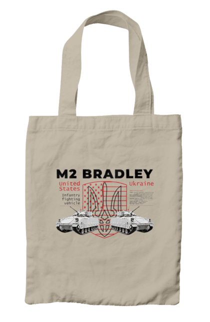 Сумка з принтом "M2 Bradley". F16, m2 bradley, nasams, zuzana, гаубиця, два герби, залужний, сюзанна. 2070702