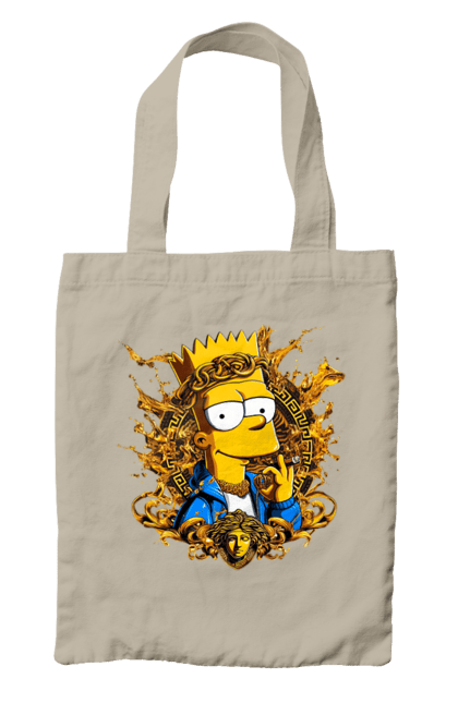 Bag with prints Bart Simpson Versace. Bart, cartoon, serial, simpson, versace. 2070702