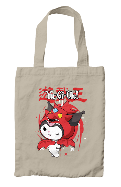 Bag with prints Yu Gi Oh! Kuromi. Anime, character, hello kitty, kuromi, my melody, sanrio, yu gi oh, yugio. 2070702