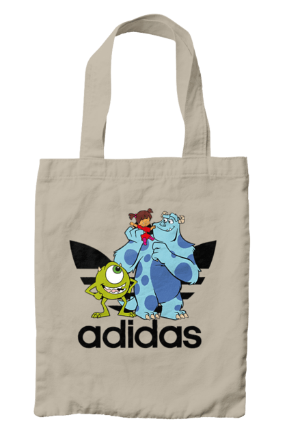 Сумка с принтом Adidas Корпорация монстров. Adidas, monsters inc, pixar, адидас, корпорация монстров, мультфильм. 2070702