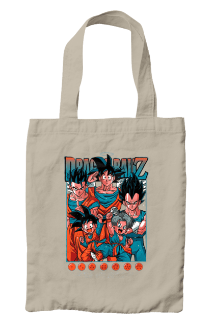 Сумка з принтом "Перли дракона". Anime, dragon ball, goku, manga, vegeta, аніме, вегета, гоку, манга, перли дракона. 2070702