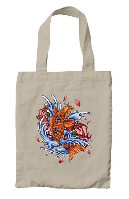 Сумка з принтом "Риба і хвилі". Ryba, квітка, хвиля. 2070702