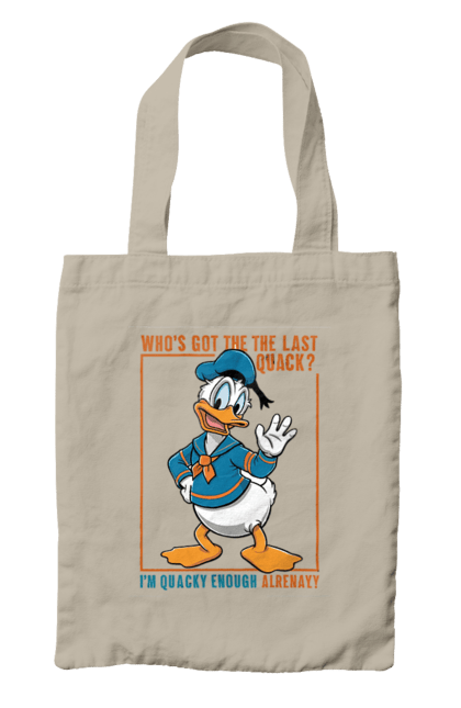 Сумка с принтом Дональд Дак. Disney, donald duck, дисней, дональд дак, мультсериал, мультфильм. 2070702