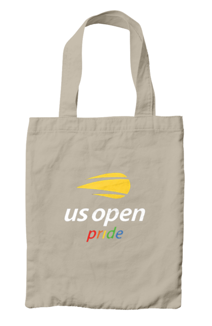 Сумка з принтом "Тенісний турнір US Open pride". Великий теніс, відкритий чемпіонат, гравці, м`яч, нью йорк, призовий фонд, ракетка, спонсор, хард, чемпіонат америки. 2070702